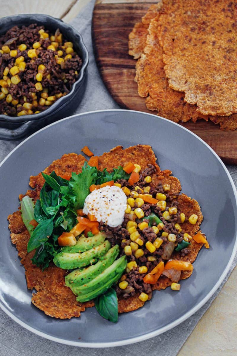 Hemlagade Glutenfria Tortillabröd Och Tacoköttfärs Utan Tillsatser ...